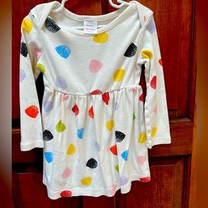 Hanna Andersson 💯 cotton long sleeve dot dress.